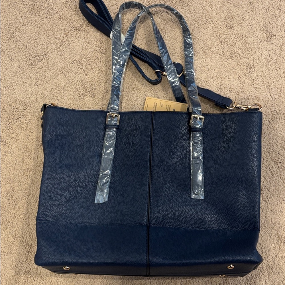 NWT Navy Laptop/ Work  Tote Bag